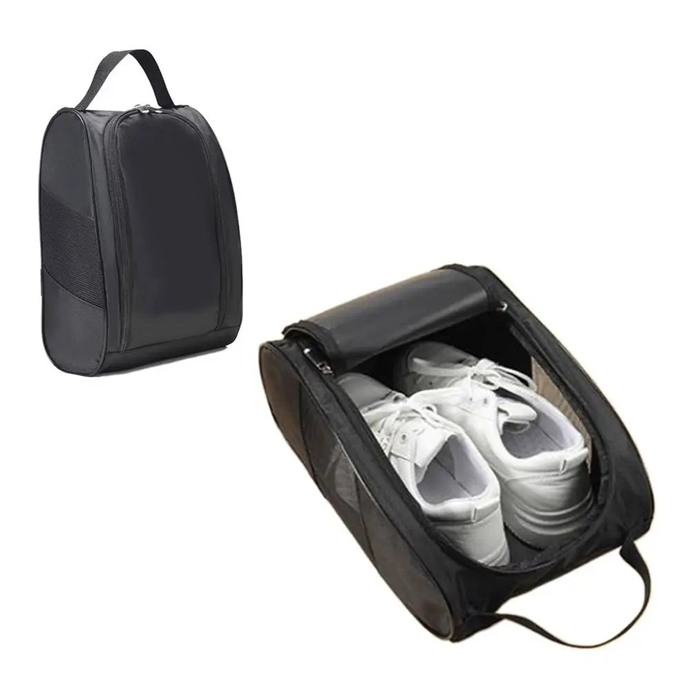 Portable Oxford Cloth Golf Shoe Bag with Breathable and Dustproof Design for Sports Footwear Storage