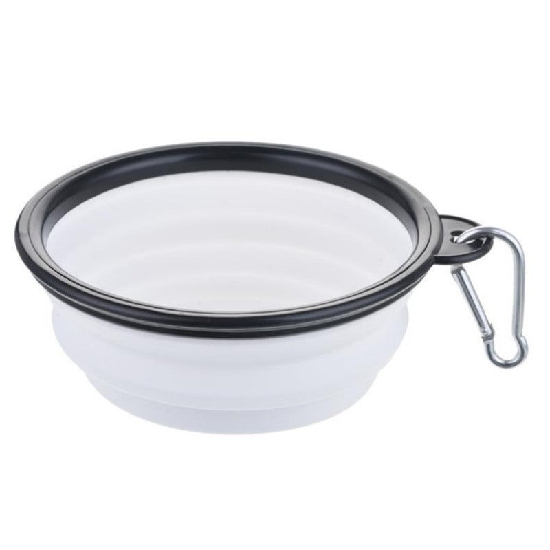 Pet Silicone Dog Food Water Bowl Travel Portable Folding  Supplies