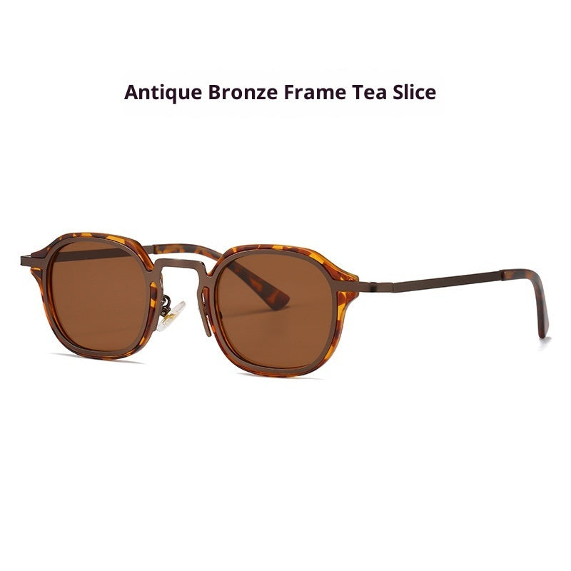 retro-round-frame-beige-glasses-front-view