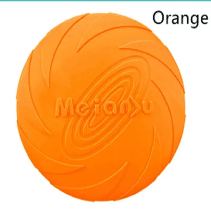 Durable Silicone Dog Training Flying Disc - Safe & Interactive Toy
