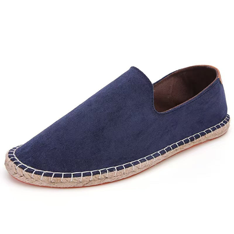 Wear-resistant Canvas Mens Shoes Breathable Slip-on Loafers