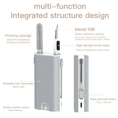 Compact AirPod and Laptop Cleaner Tool Kit for Electronics


