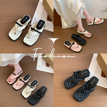 women-polka-dot-platform-flip-flops-front-view