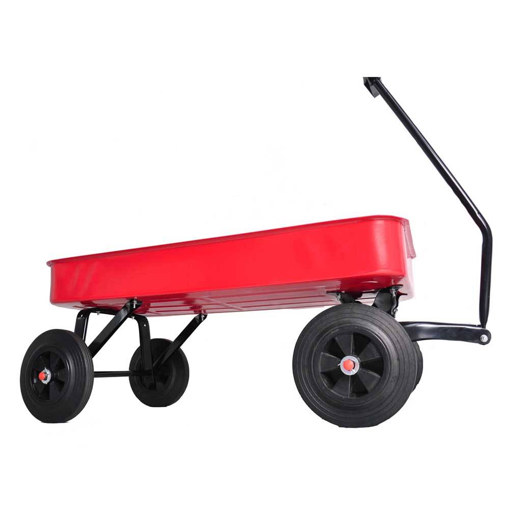 Garden Cart Railing All Terrain Cargo Wagon 280lbs Weight Capacity