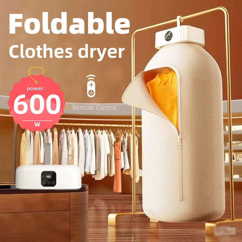 Mini portable electric dryer for travel, RVs and small apartments