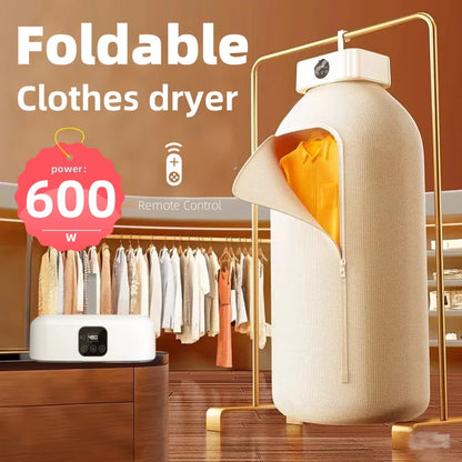 Mini portable electric dryer for travel, RVs and small apartments