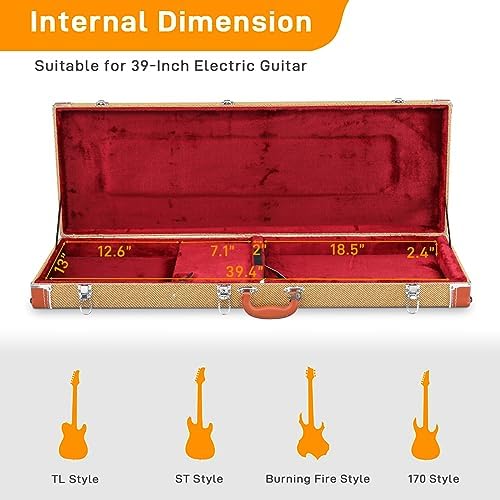 Durable electric guitar hard case protective