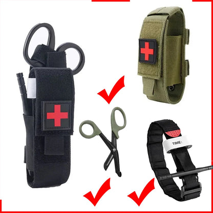 Tactical tourniquet with windlass system for emergency bleeding control in outdoor survival