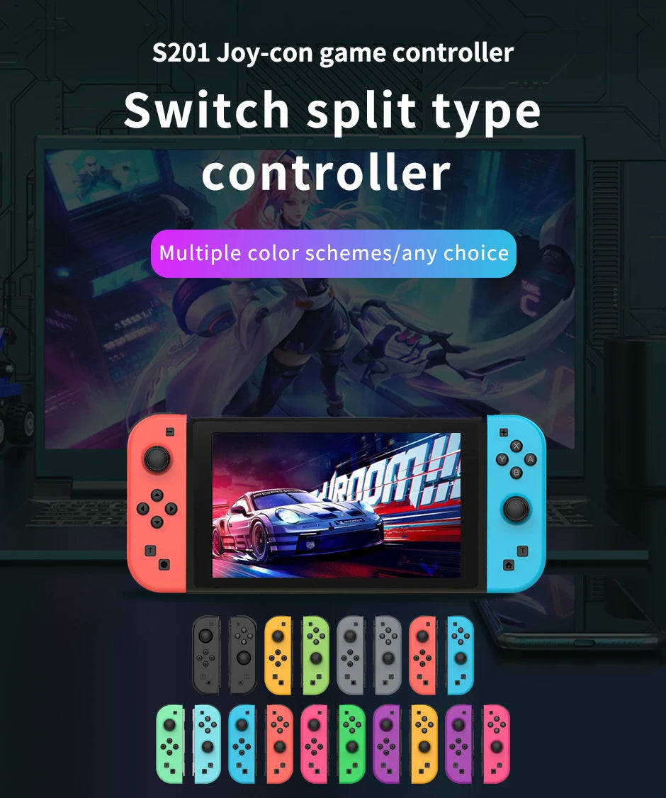 Wireless Joycons Controller for Nintendo Switch with Turbo Function

