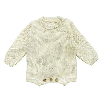 Custom Baby Knit Bodysuit Personalized Hand Embroidered Name Baby Romper