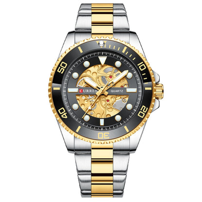 Business Quartz Mens Waterproof Round Watch
