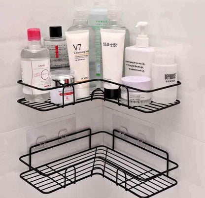 BATHROOM KITCHEN PUNCH CORNER FRAME SHOWER SHELF WROUGHT IRON