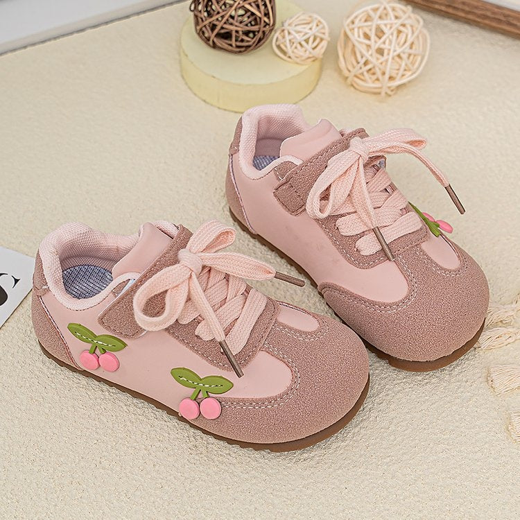 Girls Fashion Trainer Shoes, 2026 New Spring Autumn Soft Sole Toddler Casual Sneakers Kids Flat Skate Shoes