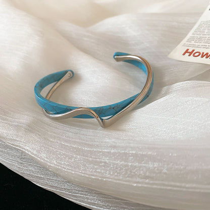 Adjustable White Shellfish Plate Bracelet for Women, 2-Layer Luxury