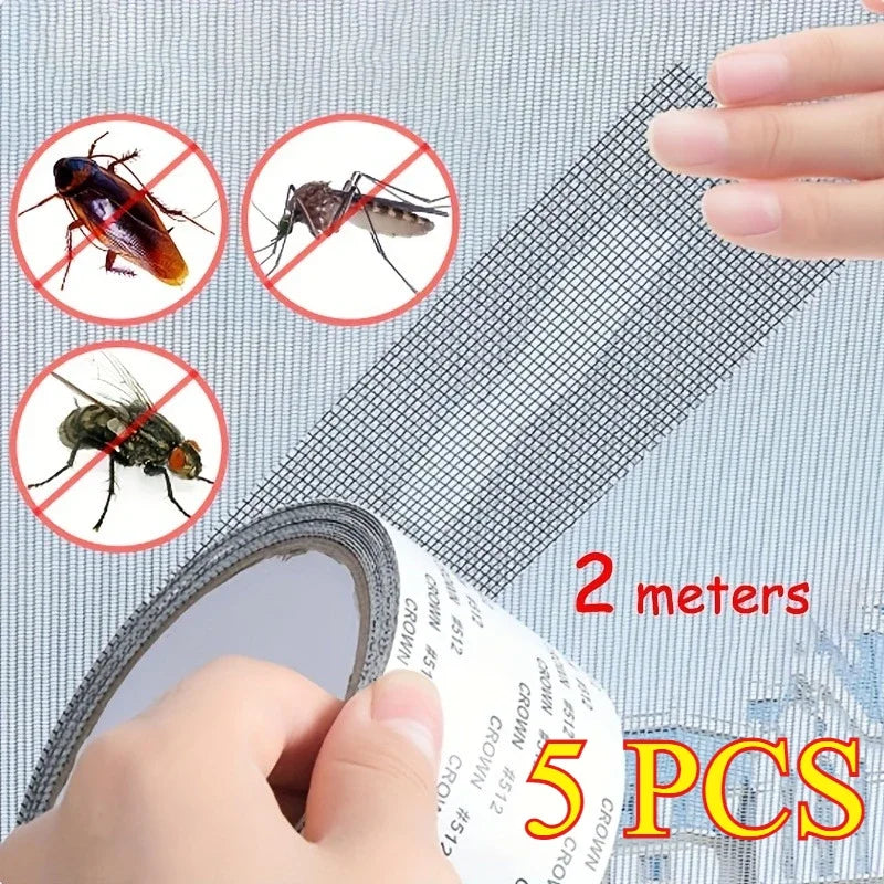 Waterproof Window Screen Repair Tape with Self-Adhesive Anti-Insect Mesh for Quick and Easy Window and Tent Fixes