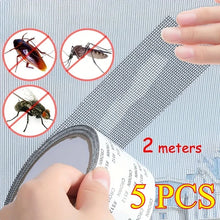 Waterproof Window Screen Repair Tape with Self-Adhesive Anti-Insect Mesh for Quick and Easy Window and Tent Fixes