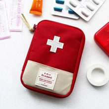 Mini first aid kit and portable medicine bag for travel, camping, and emergency use

