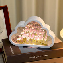 Flambery tulip-shaped decorative wall mirror for home or bedroom décor

