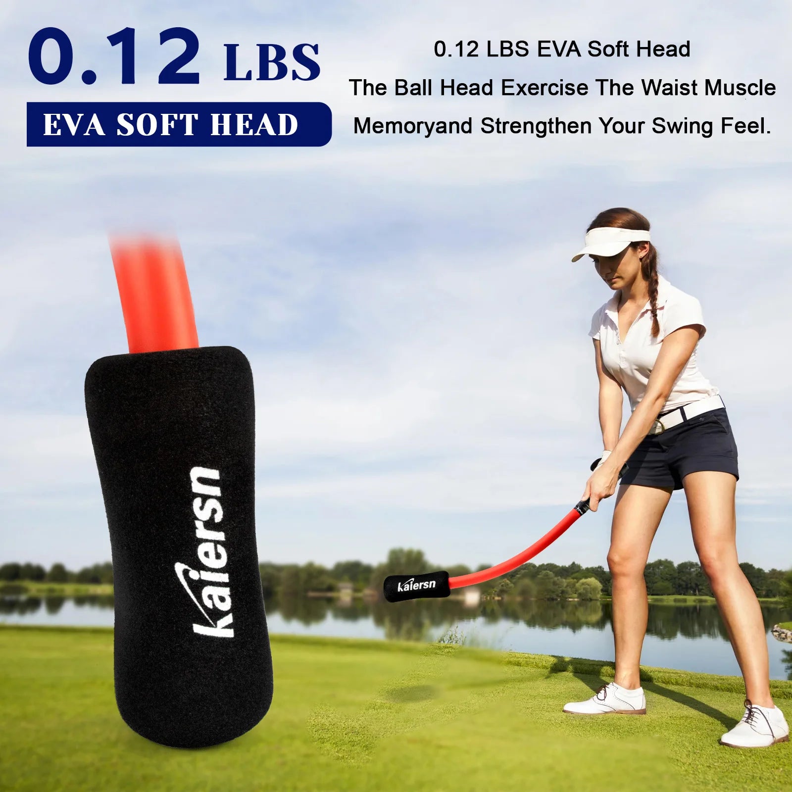 Golf Swing Trainer Aid Warm-Up Stick for Improved Tempo, Flexibility, Balance, and Strength