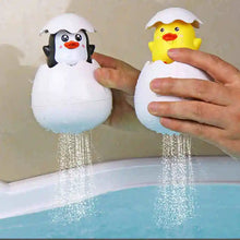 Colorful cute water egg toy for toddlers in bath and pool play

