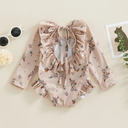 floral baby swimsuit

