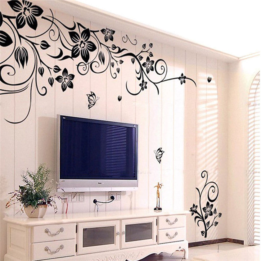 flower mural sticker