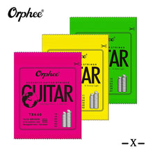 "Orphee Acoustic Guitar Strings 6Pcs/Set for bright, full tone"