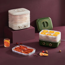 Smart food dehydrator machine with adjustable thermostat for drying fruits, vegetables, and jerky

