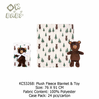 Soft baby fleece blanket for cozy naps and all-season comfort

