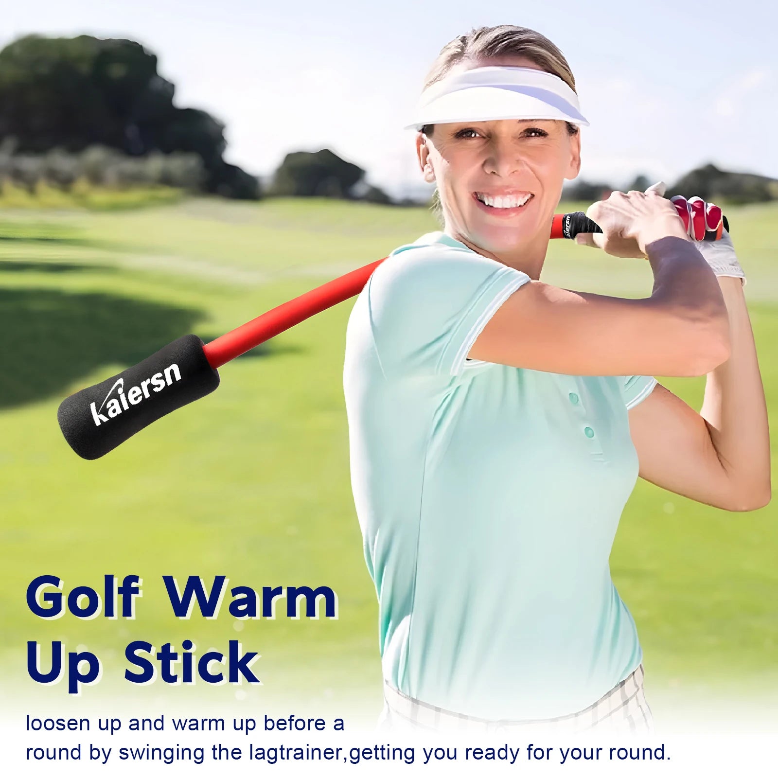 Golf Swing Trainer Aid Warm-Up Stick for Improved Tempo, Flexibility, Balance, and Strength