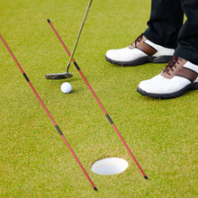 Golf Alignment Sticks 2-Pack with Collapsible 48 Inch Rods for Swing Training and Posture Correction