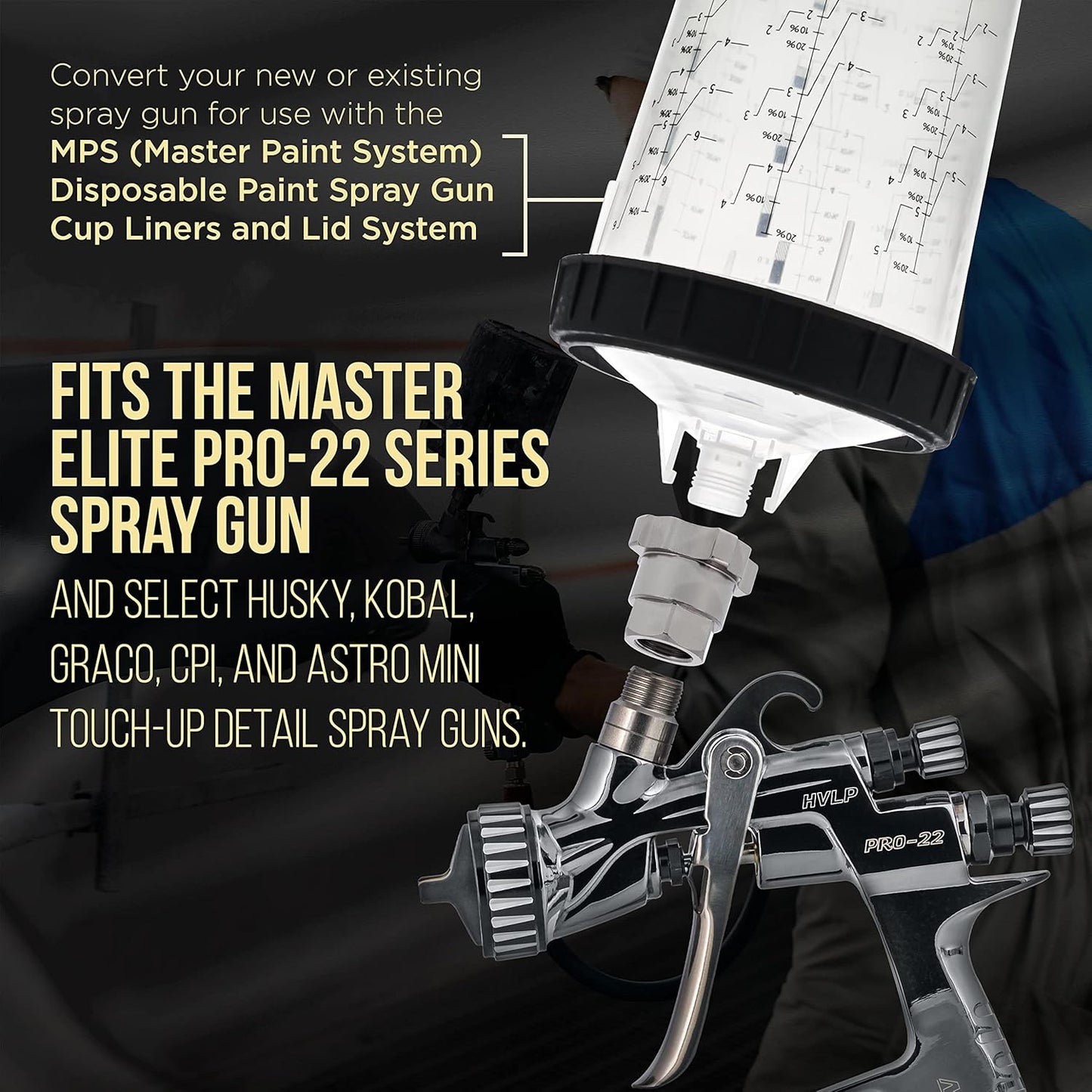Graco Metal Cup Adapter for Spray Gun - Durable and Leak-Resistant
