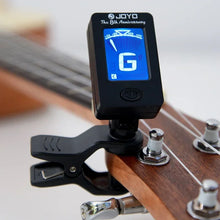 JOYO JT-01 clip-on guitar tuner with LCD display for guitar, ukulele, and violin


