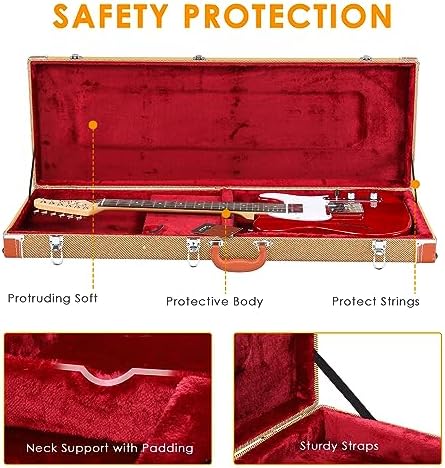 Durable electric guitar hard case protective