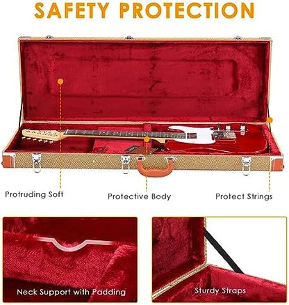 Durable electric guitar hard case protective