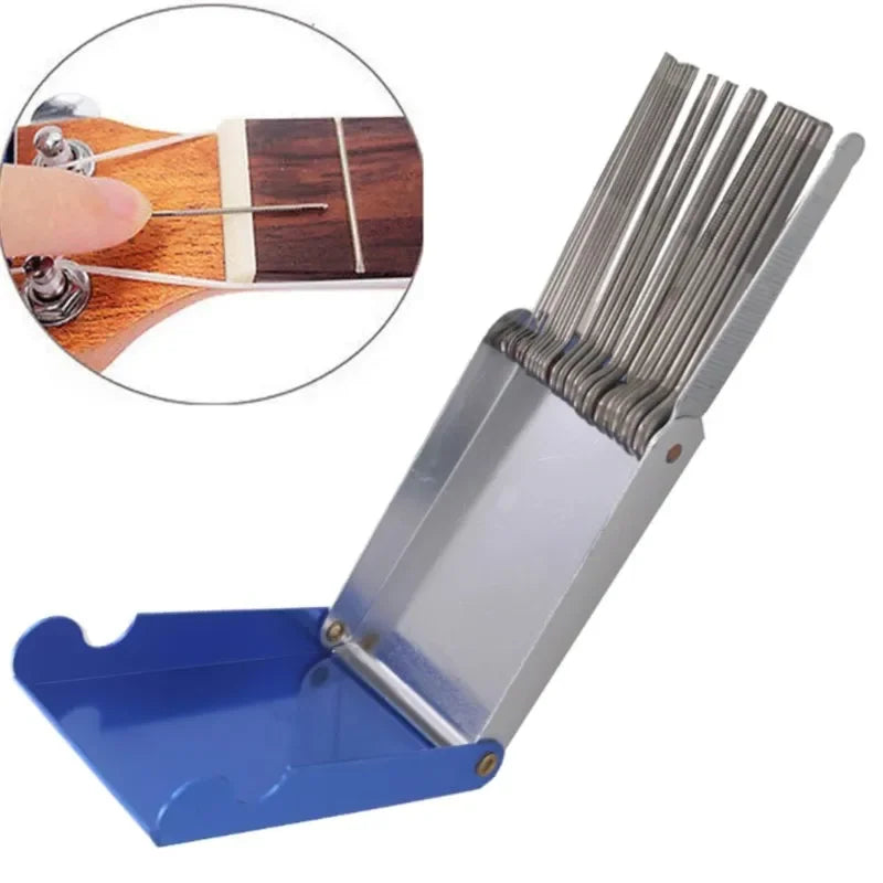 Guitar Luthier File Set for precise nut and saddle slotting and polishing