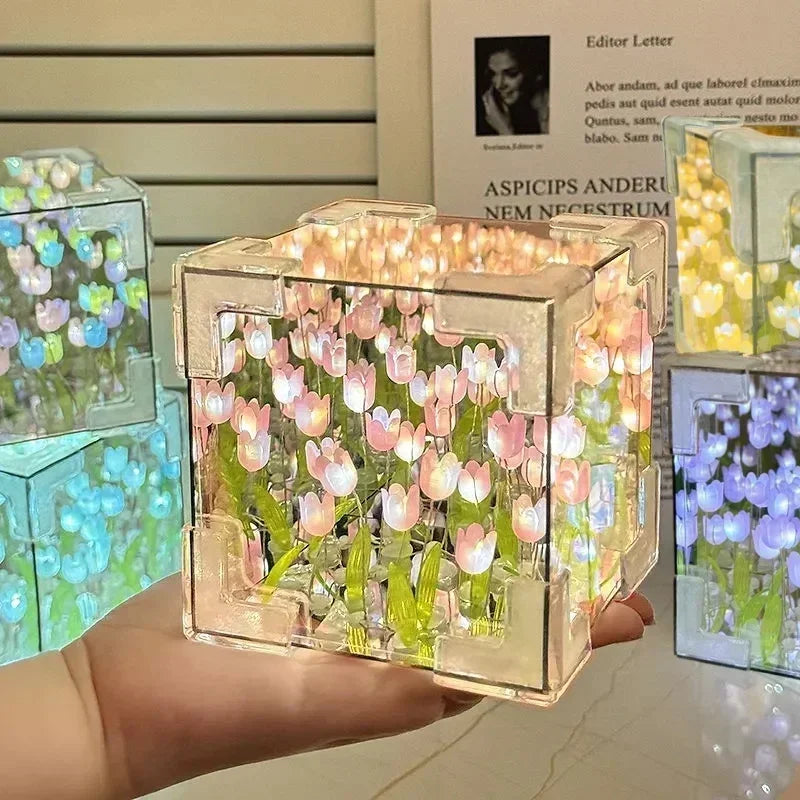 Tulip Flower Sea Cube
