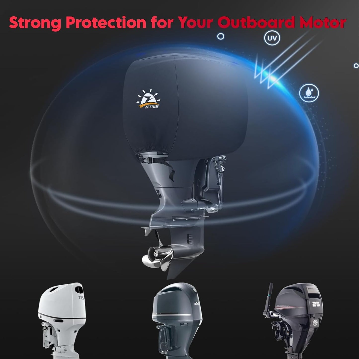 Outboard motor cover for all brands


