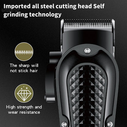 HIENA Electric Hair Clipper with USB charging and cordless beard trimming for wet and dry haircuts