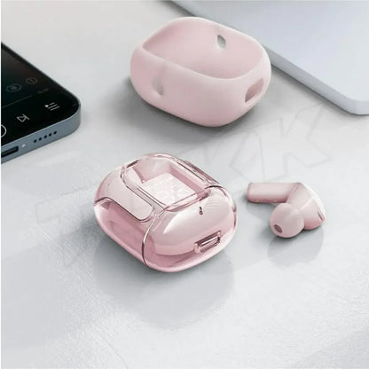 T2 TWS Gaming Earbuds Bluetooth 5.3 with HiFi stereo, noise reduction, waterproof design, LED display, and touch control for immersive gaming