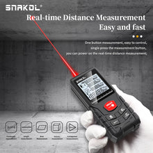 Snakol Laser Distance Meter with 50m to 120m Range, Digital Tape Measure and High Precision Professional Rangefinder Tool