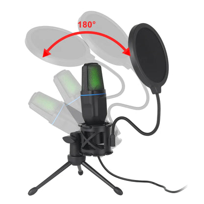 USB microphone for PC – Ideal for clear recordings and streaming on laptop and desktop


