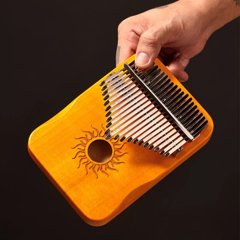 Hluru Kalimba Thumb Piano with 17 and 21 keys for beginners and music lovers

