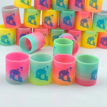Bright rainbow magic spring toy set for kids party and holiday fun

