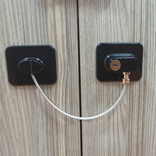 Key-operated baby safety lock for cabinets and refrigerators