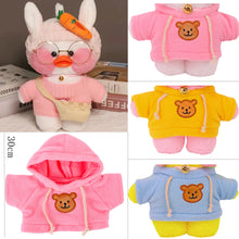 Cute Lalafanfan duck plush toy with cartoon hoodie for kids’ gift

