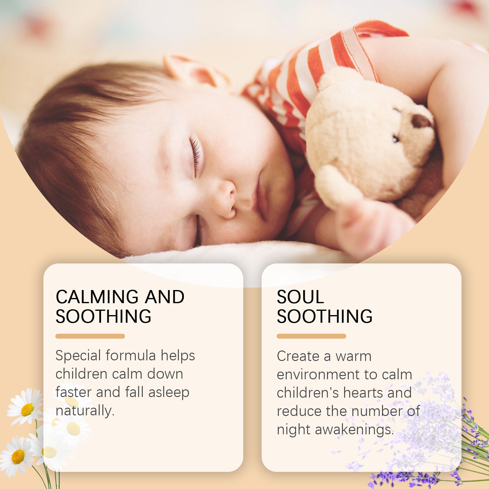 Children’s bedtime lotion with lavender for soft, calm, and hydrated skin

