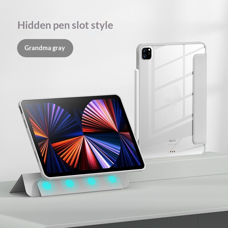 Transparent magnetic iPad case