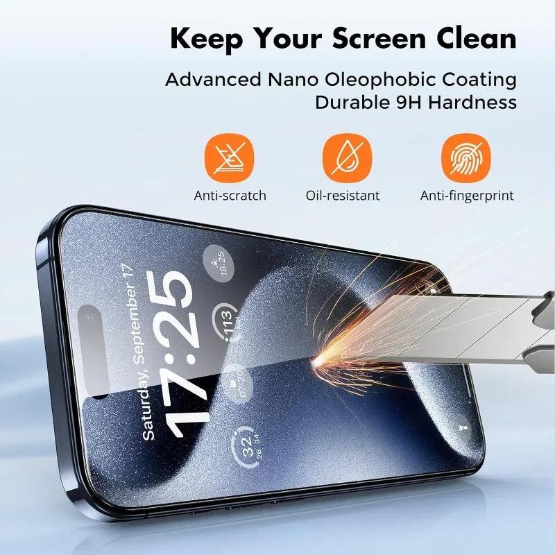 iPhone tempered glass protector