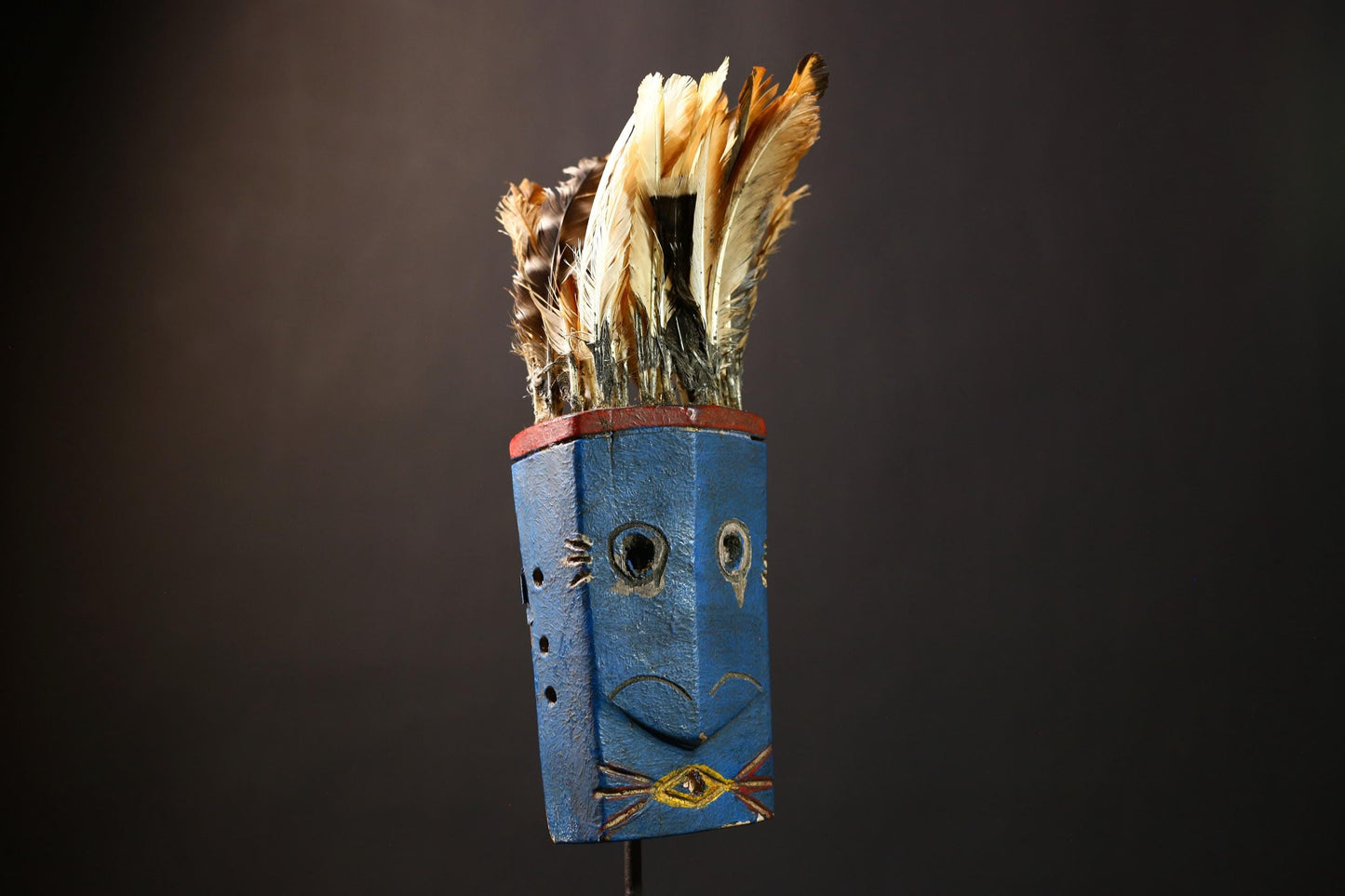African Tribal Wood Mask 